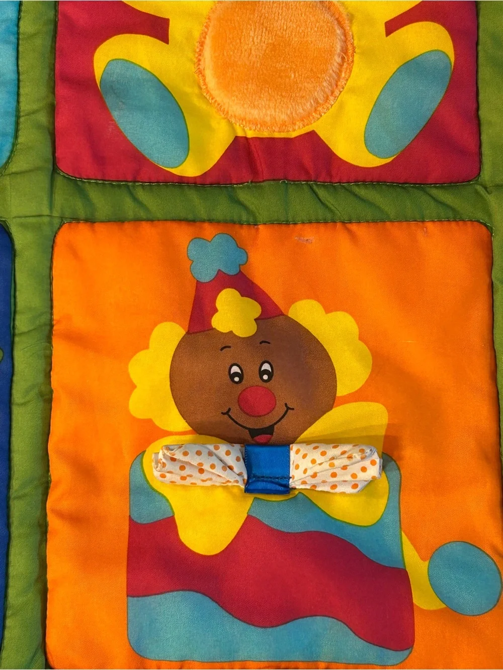 Vintage Playskool Kids Of Color African American Baby Activity Quilt Playmat